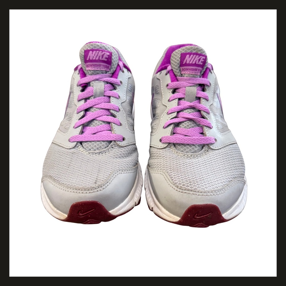 Nike Downshifter 6 Women’s Size 7 Grey Purple Running Sneakers 684765-017 EUC - Picture 6 of 14